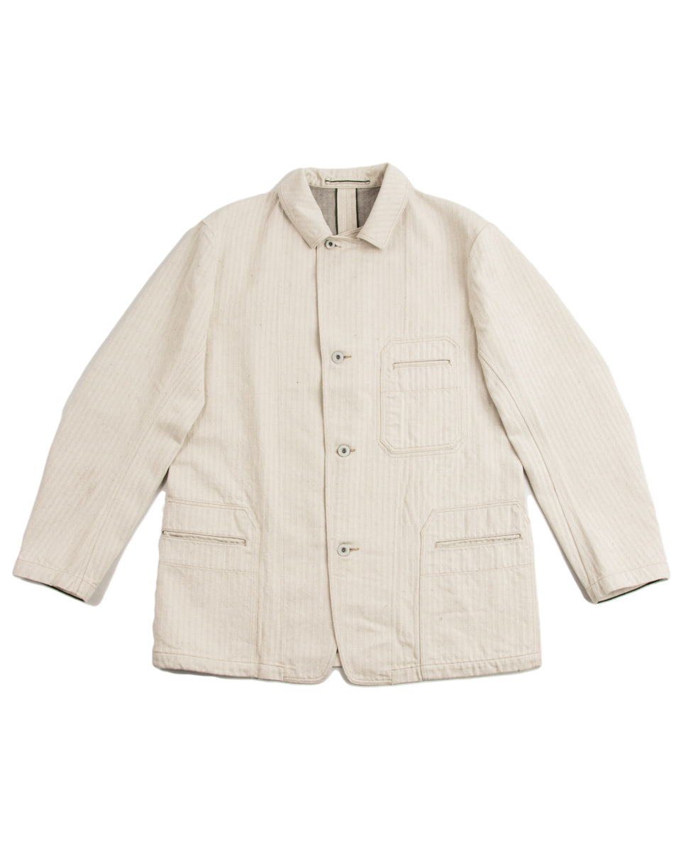 MotivMfg Castel Denim Jacket - Original Herringbone Denim/Natural - Standard & Strange