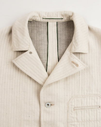 MotivMfg Castel Denim Jacket - Original Herringbone Denim/Natural - Standard & Strange