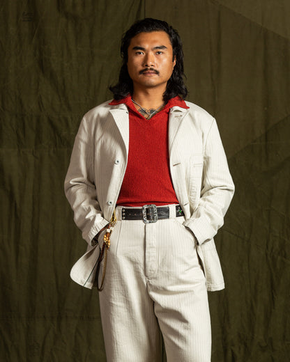 MotivMfg Castel Denim Jacket - Original Herringbone Denim/Natural - Standard & Strange