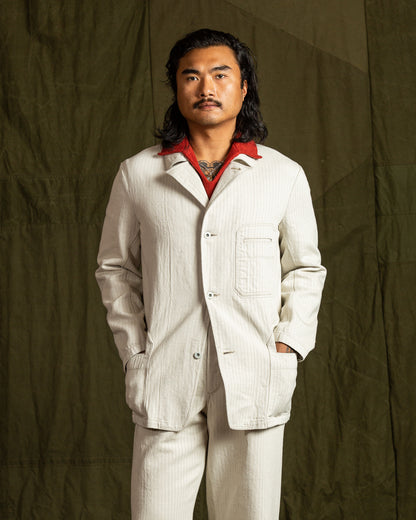 MotivMfg Castel Denim Jacket - Original Herringbone Denim/Natural - Standard & Strange