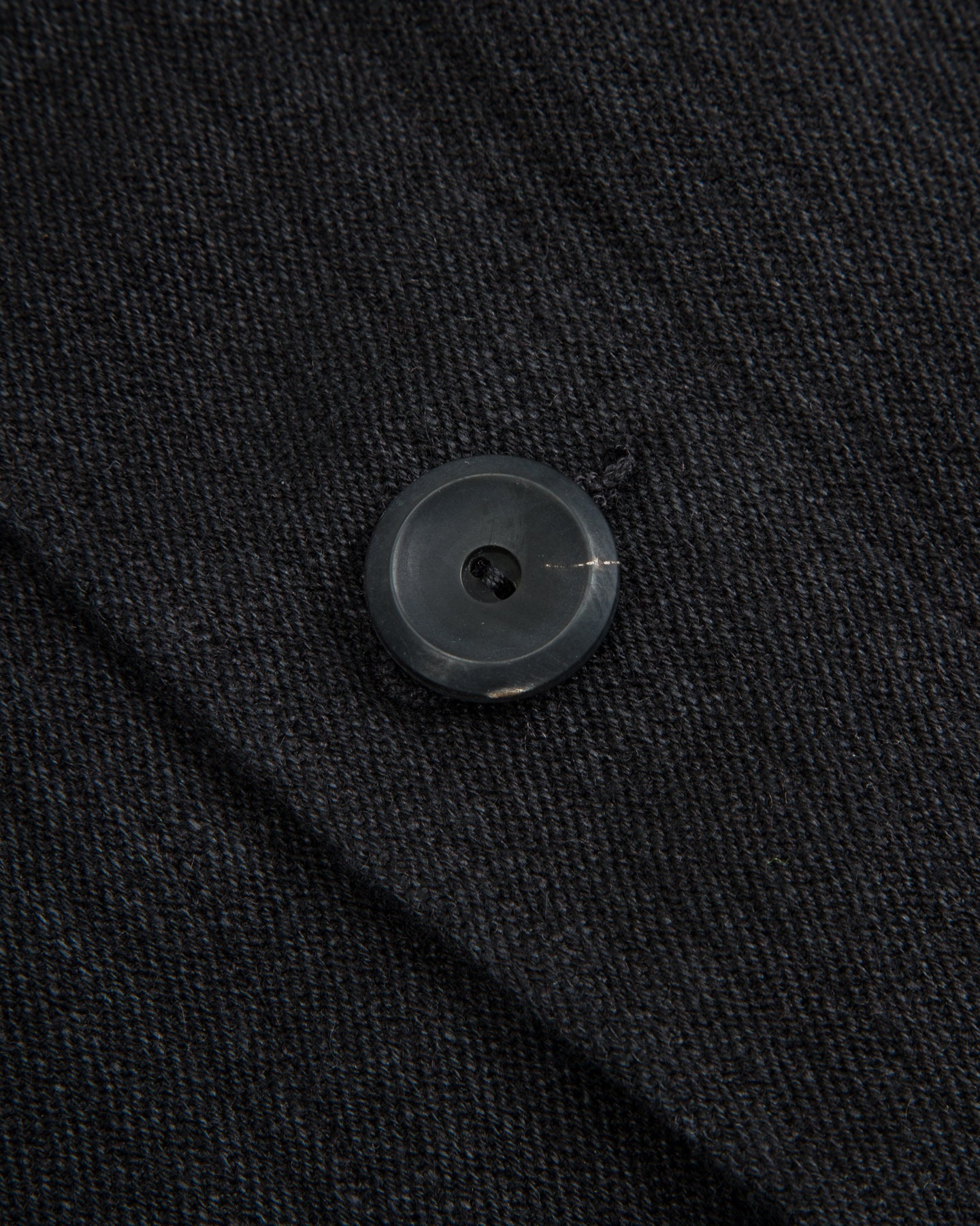 MotivMfg Continental Sack Jacket - Black Linen Wool Pique - Standard & Strange