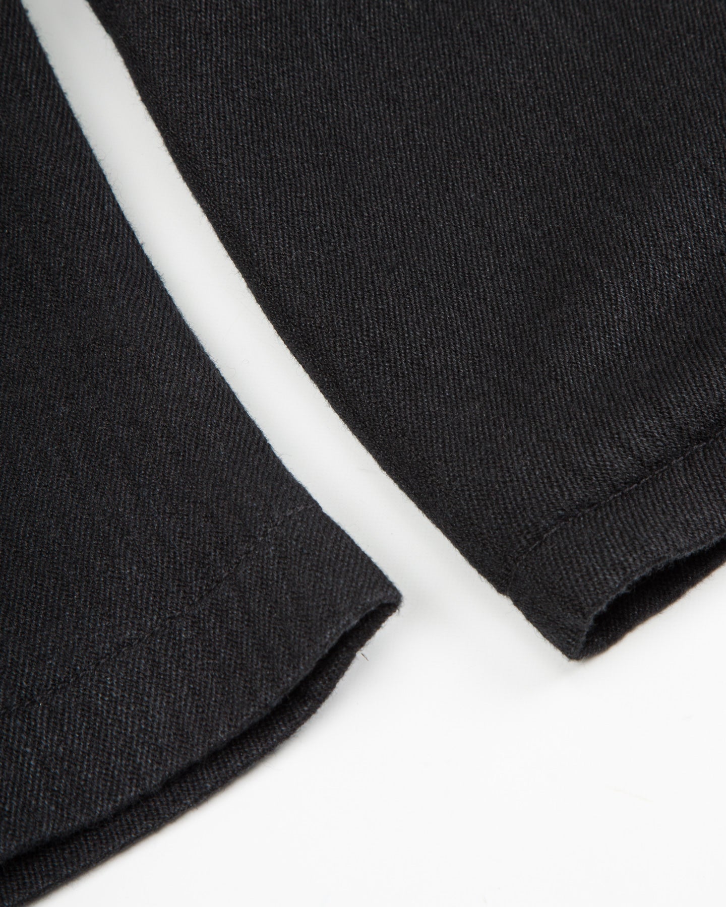 MotivMfg Continental Sack Jacket - Black Linen Wool Pique - Standard & Strange