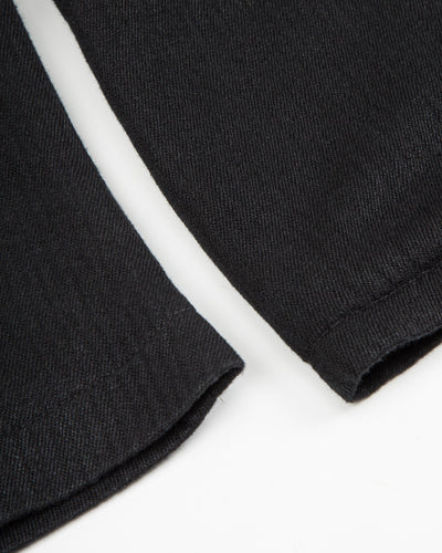 MotivMfg Continental Sack Jacket - Black Linen Wool Pique - Standard & Strange