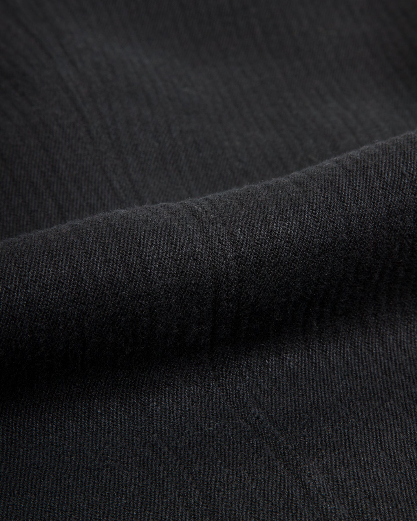MotivMfg Continental Sack Jacket - Black Linen Wool Pique - Standard & Strange
