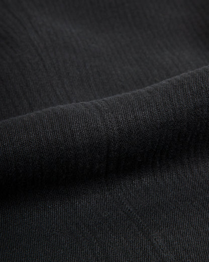 MotivMfg Continental Sack Jacket - Black Linen Wool Pique - Standard & Strange