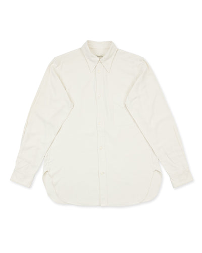 MotivMfg Draughtsman Shirt  - Eggshell Tussah Silk - Standard & Strange