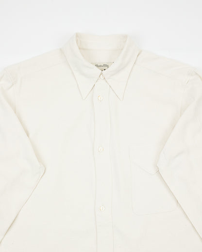 MotivMfg Draughtsman Shirt  - Eggshell Tussah Silk - Standard & Strange