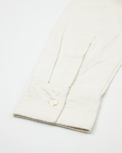 MotivMfg Draughtsman Shirt  - Eggshell Tussah Silk - Standard & Strange