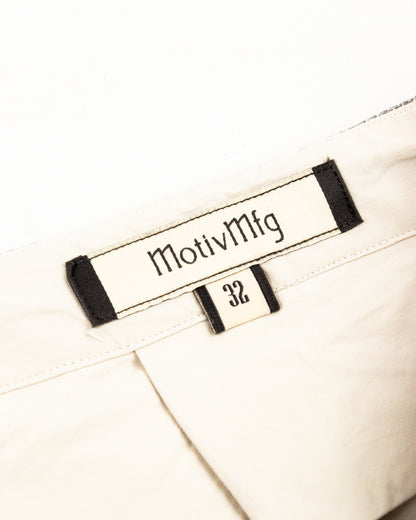 MotivMfg English Trousers - Light Grey Stripe High Twist Linen - Standard & Strange