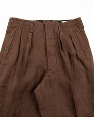 MotivMfg English Trousers - Brown Irish Linen Broadcloth - Standard & Strange