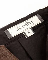 MotivMfg English Trousers - Brown Irish Linen Broadcloth - Standard & Strange