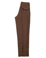 MotivMfg English Trousers - Brown Irish Linen Broadcloth - Standard & Strange