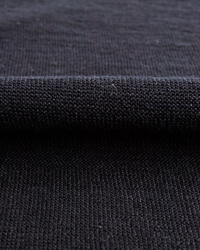 MotivMfg Fully Fashioned Linen Knit Tee - Black 26/2 Linen Yarn - Standard & Strange