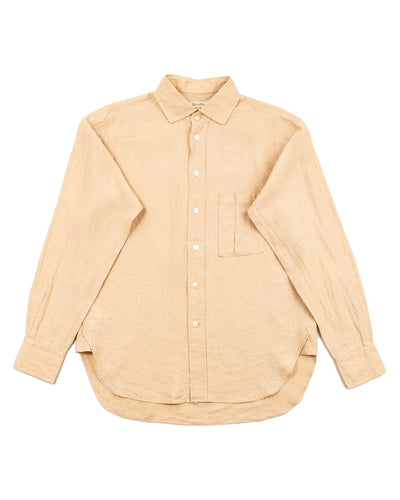 MotivMfg Gyorgy Shirt - Buff Superfine Linen Broadcloth - Standard & Strange