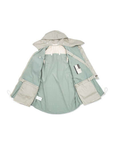 MotivMfg Hybrid Parka - Aqua Japanese Shrunk Nylon - Standard & Strange