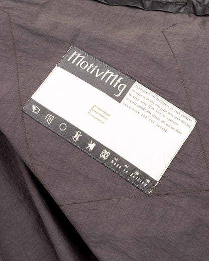 MotivMfg Hybrid Parka - Charcoal Japanese Shrunk Nylon - Standard & Strange