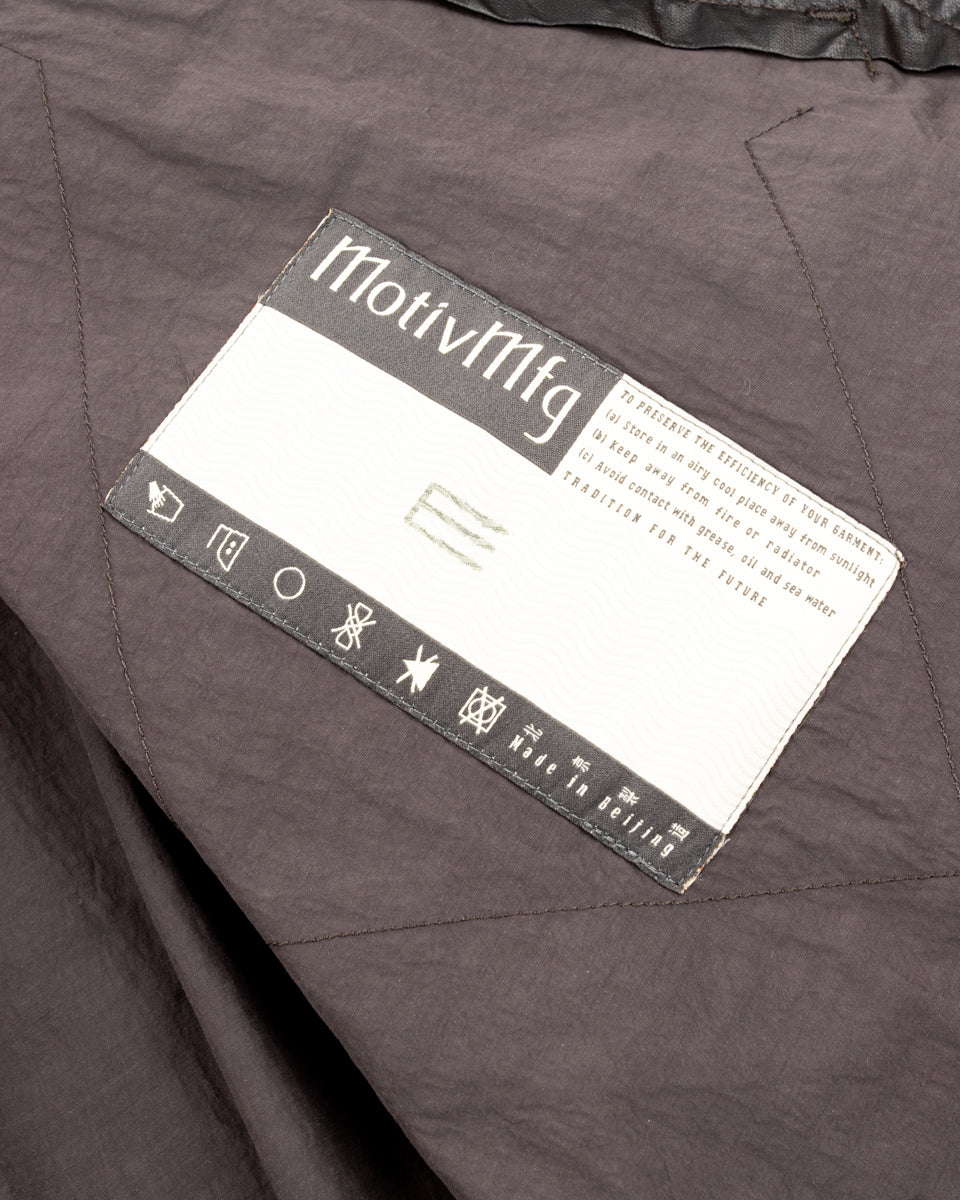MotivMfg Hybrid Parka - Charcoal Japanese Shrunk Nylon - Standard & Strange