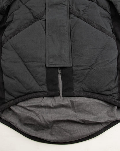 MotivMfg Lander Down Coat - Charcoal Halley Stevenson "Military Finish" Waxed Cotton - Standard & Strange