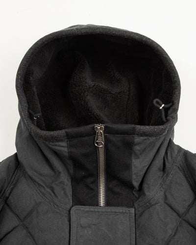 MotivMfg Lander Down Coat - Charcoal Halley Stevenson "Military Finish" Waxed Cotton - Standard & Strange