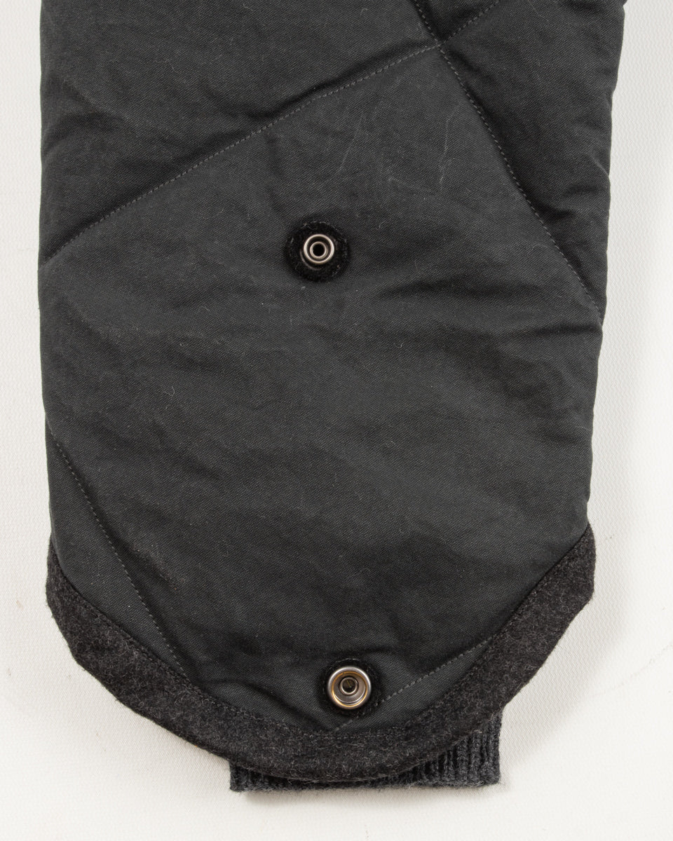 MotivMfg Lander Down Coat - Charcoal Halley Stevenson "Military Finish" Waxed Cotton - Standard & Strange