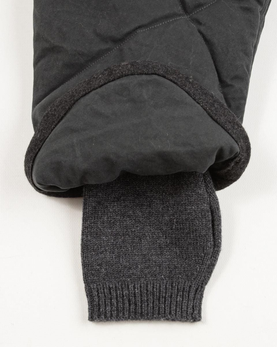 MotivMfg Lander Down Coat - Charcoal Halley Stevenson "Military Finish" Waxed Cotton - Standard & Strange