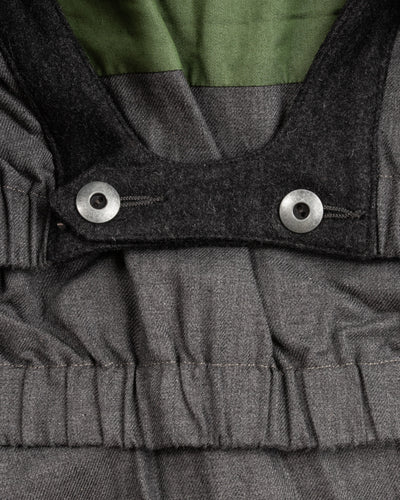 MotivMfg Lander Down Coat - Charcoal Halley Stevenson "Military Finish" Waxed Cotton - Standard & Strange