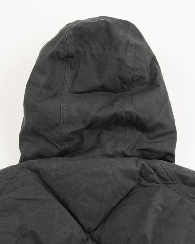 MotivMfg Lander Down Coat - Charcoal Halley Stevenson "Military Finish" Waxed Cotton - Standard & Strange