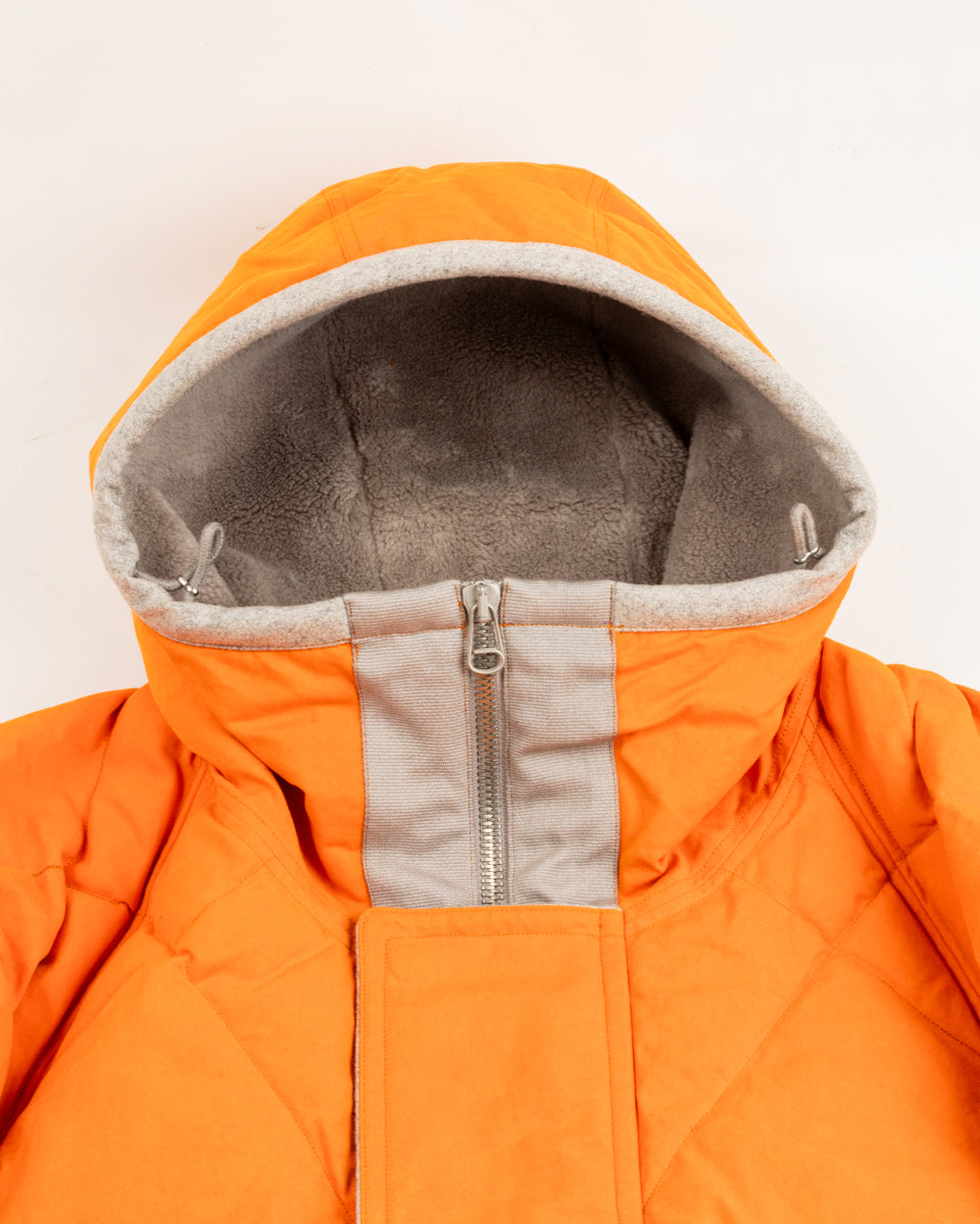 MotivMfg Lander Down Coat - Lava Halley Stevenson "Military Finish" Waxed Cotton - Standard & Strange