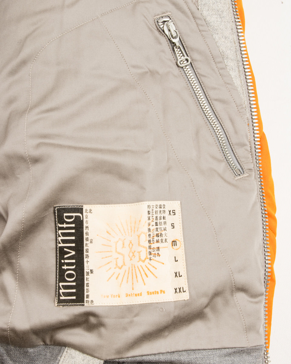 MotivMfg Lander Down Coat - Lava Halley Stevenson "Military Finish" Waxed Cotton - Standard & Strange