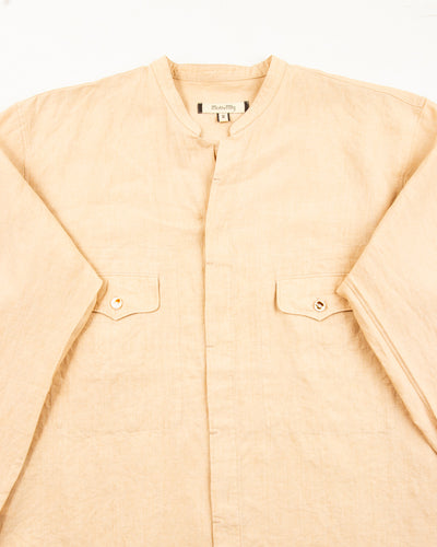 MotivMfg Mikhail Shirt - Buff Superfine Linen Broadcloth - Standard & Strange