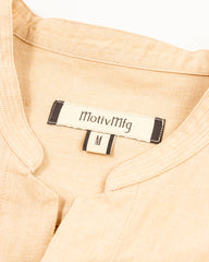 MotivMfg Mikhail Shirt - Buff Superfine Linen Broadcloth - Standard & Strange