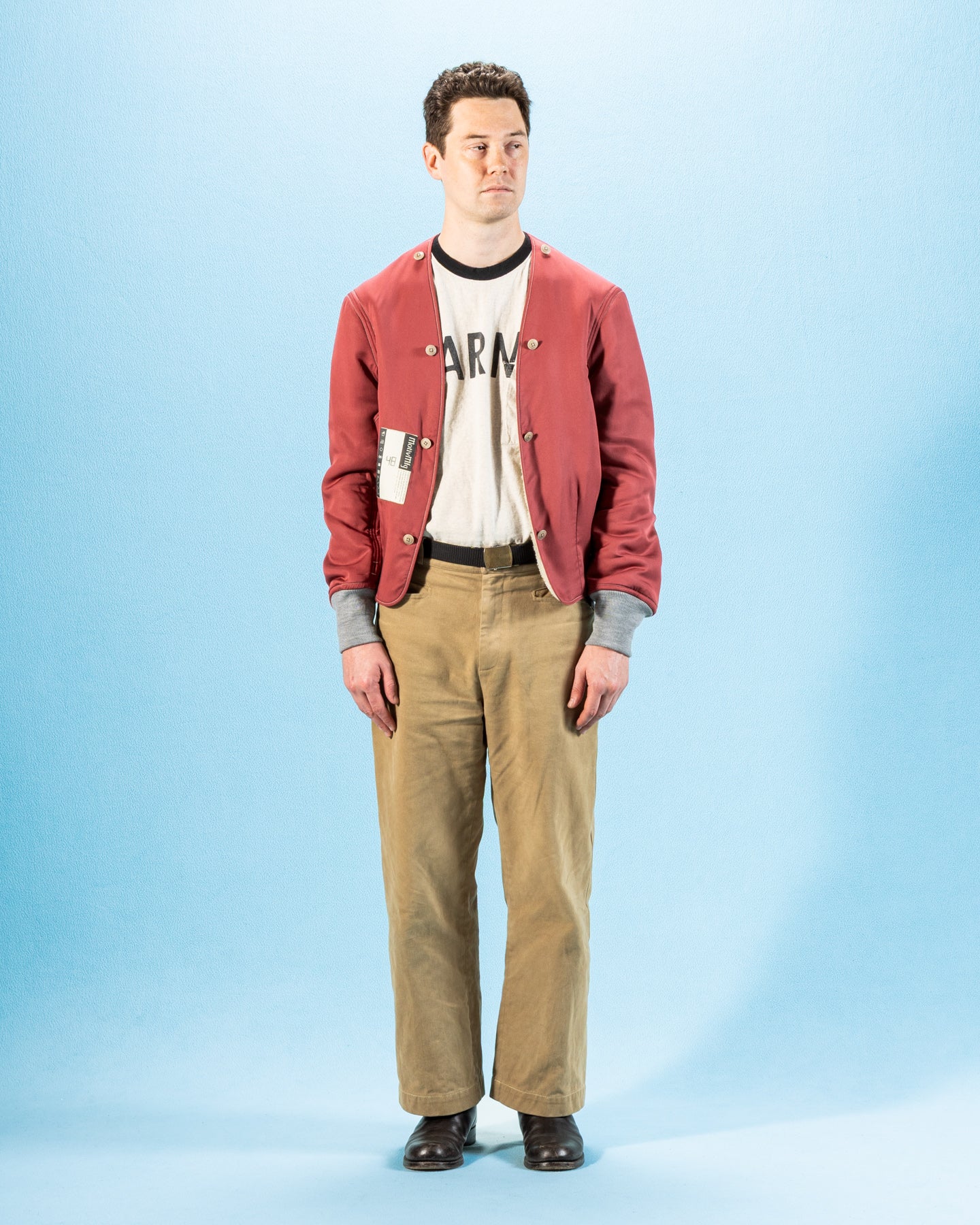 MotivMfg Mod. Deacon Flight Liner Jacket - Smog Lightweight Fleece - Standard & Strange