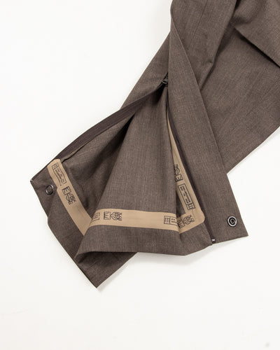 MotivMfg Mod. Kinetic Trousers - Dark Natural Optim Wool - Standard & Strange
