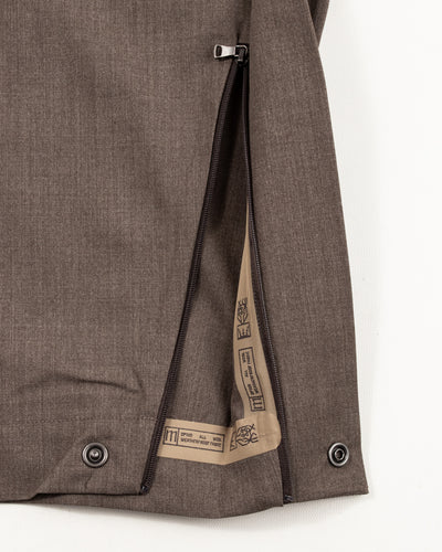 MotivMfg Mod. Kinetic Trousers - Dark Natural Optim Wool - Standard & Strange