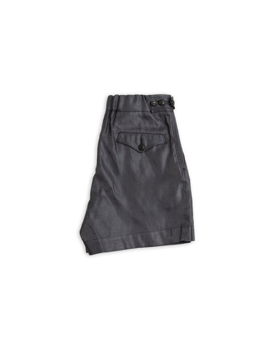 MotivMfg Oblique Shorts - High Twist Tussah Silk Twill/Midnight - Standard & Strange