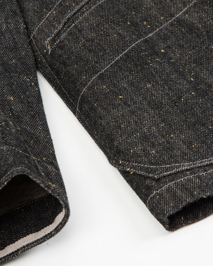 MotivMfg Peak Lapel Lounge Jacket - Char Brown Donegal Denim - Standard & Strange