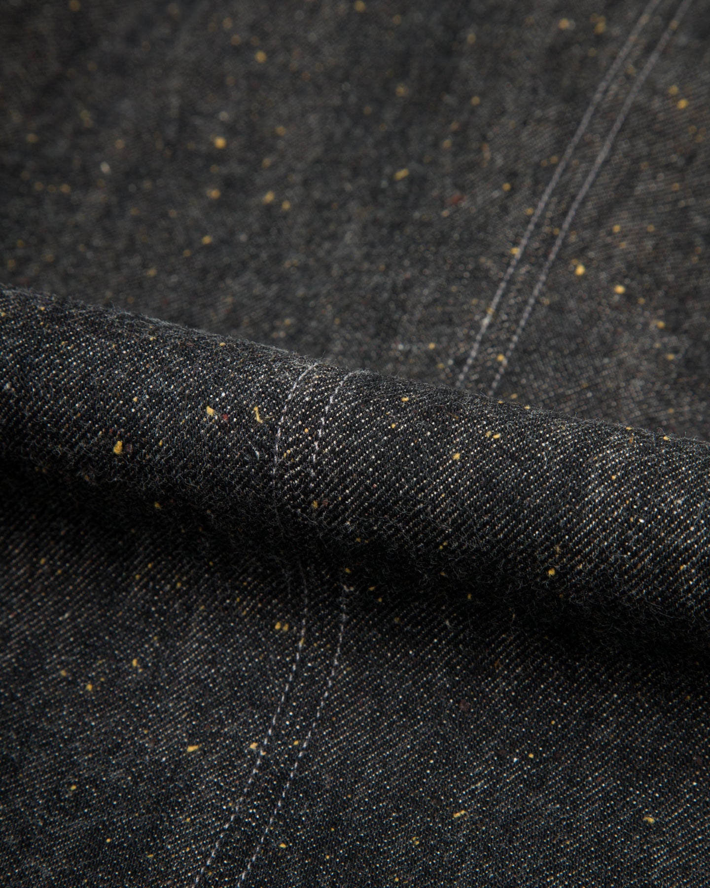 MotivMfg Peak Lapel Lounge Jacket - Char Brown Donegal Denim - Standard & Strange