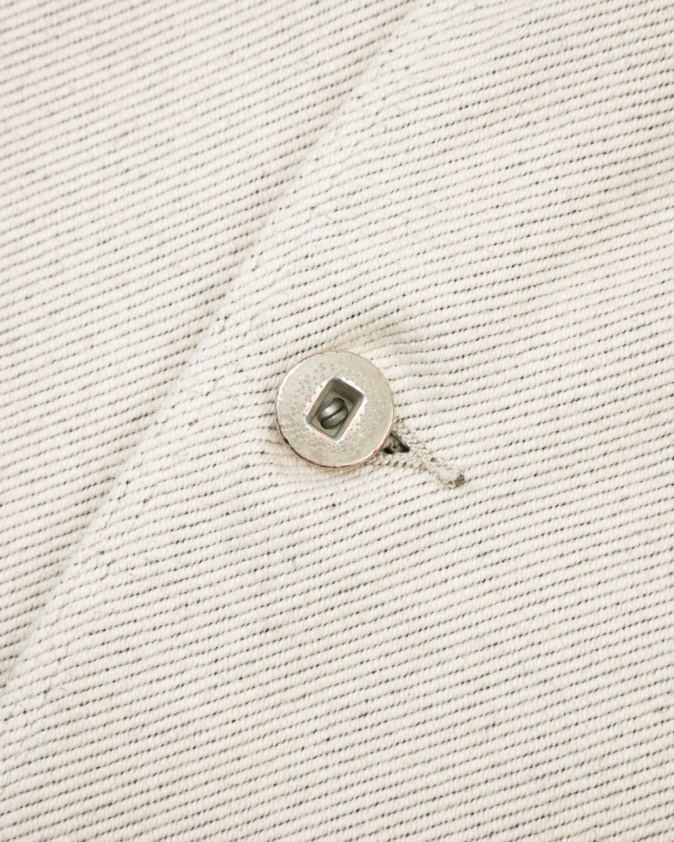 MotivMfg Peak Lapel Lounge Jacket - Natural Tailorable Denim - Standard & Strange