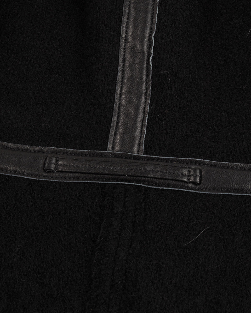 MotivMfg Pilgrimage Hoodie - Black Wool Boucle Knit - Standard & Strange