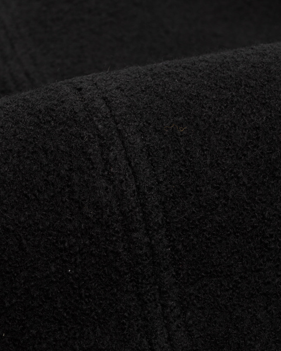 MotivMfg Pilgrimage Hoodie - Black Wool Boucle Knit - Standard & Strange