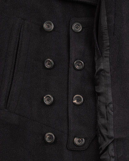 MotivMfg Platica Peacoat - Black Mallelieus Vintage Velour Overcoating - Standard & Strange