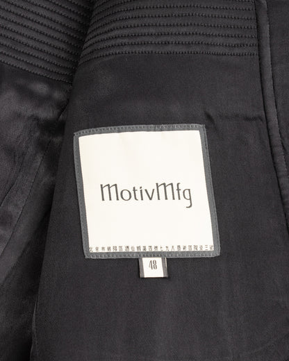 MotivMfg Platica Peacoat - Black Mallelieus Vintage Velour Overcoating - Standard & Strange
