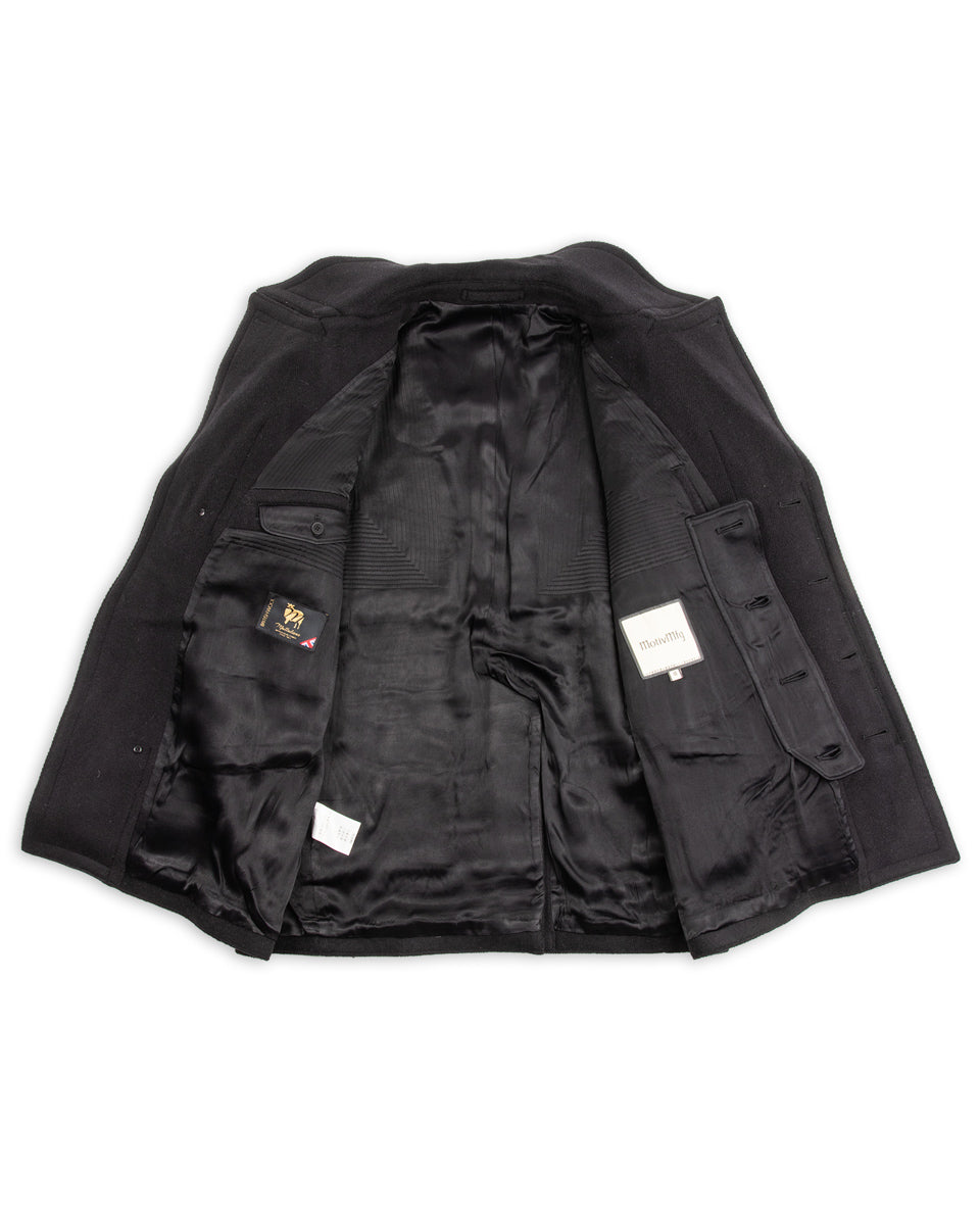 MotivMfg Platica Peacoat - Black Mallelieus Vintage Velour Overcoating - Standard & Strange