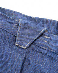 MotivMfg Pleat Denim Trousers - Indigo Linen Cotton Denim - Standard & Strange