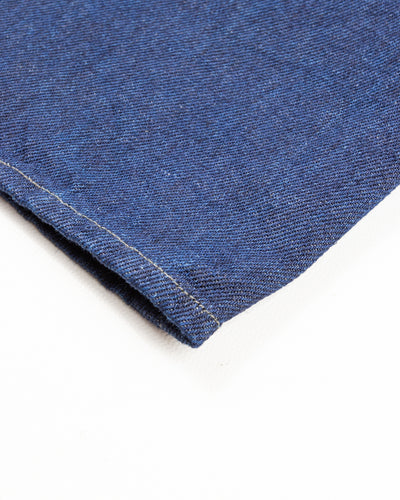 MotivMfg Pleat Denim Trousers - Indigo Linen Cotton Denim - Standard & Strange