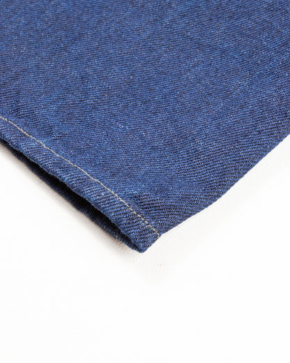 MotivMfg Pleat Denim Trousers - Indigo Linen Cotton Denim - Standard & Strange