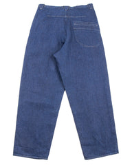 MotivMfg Pleat Denim Trousers - Indigo Linen Cotton Denim - Standard & Strange