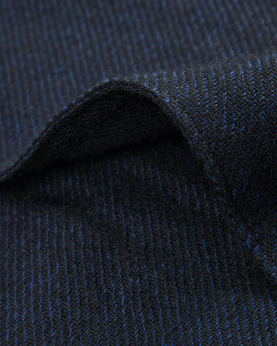 MotivMfg Relaxed Brigadier Coat - Boelite Blue Double Face Tweed - Standard & Strange