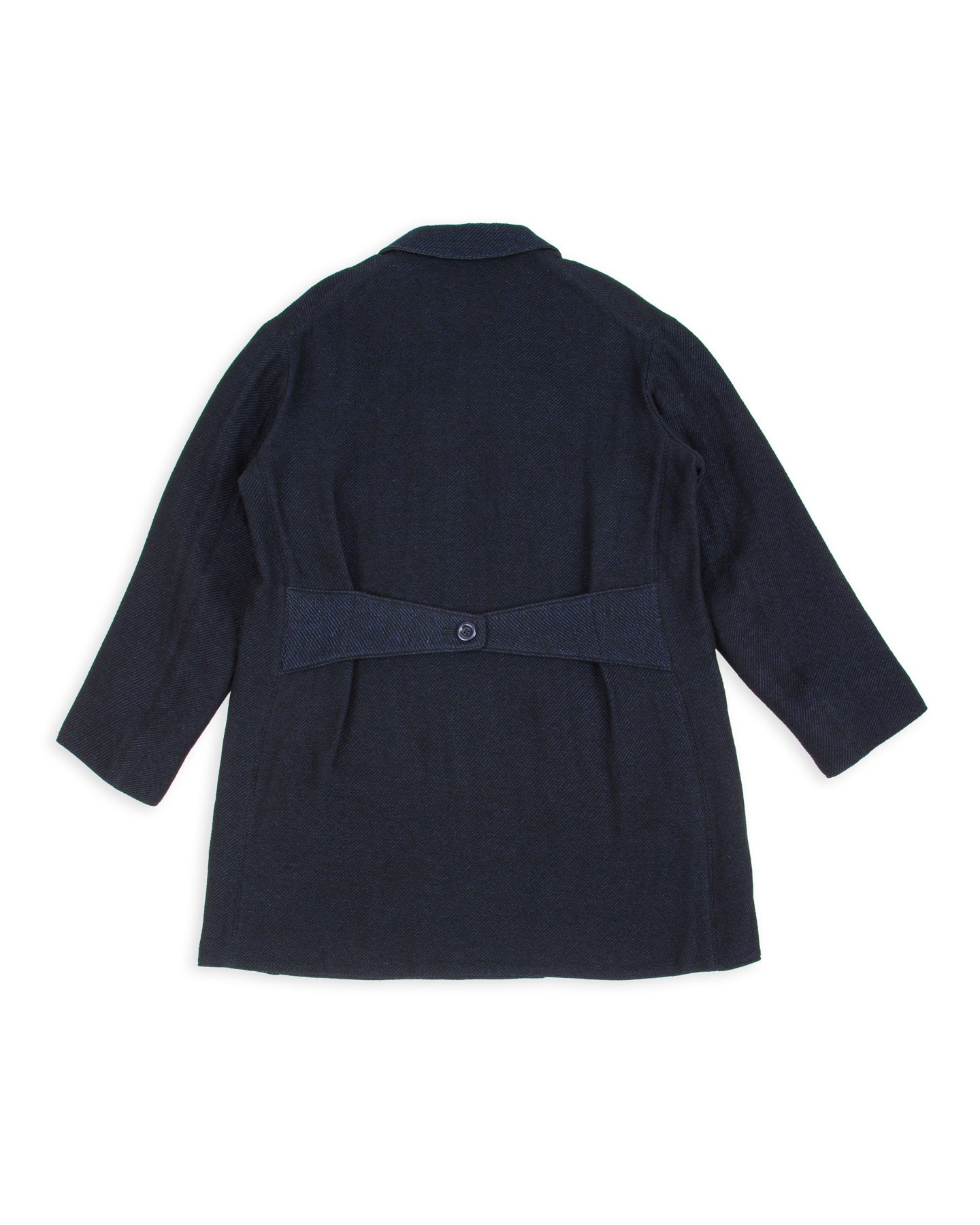 MotivMfg Relaxed Brigadier Coat - Boelite Blue Double Face Tweed - Standard & Strange