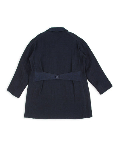 MotivMfg Relaxed Brigadier Coat - Boelite Blue Double Face Tweed - Standard & Strange